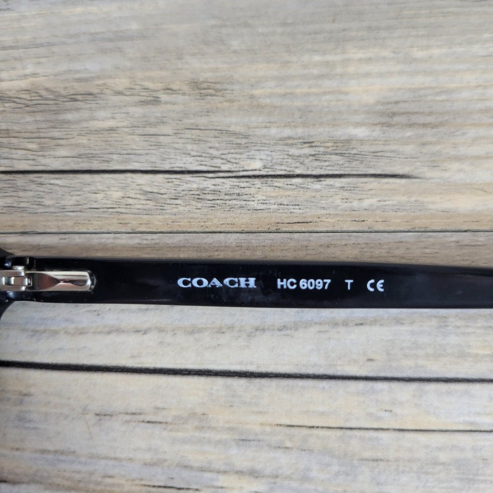 Coach Eyeglass Frames HC 6097 Women 5002 Black Full Rim 52-18-135 - Picture 5 of 13